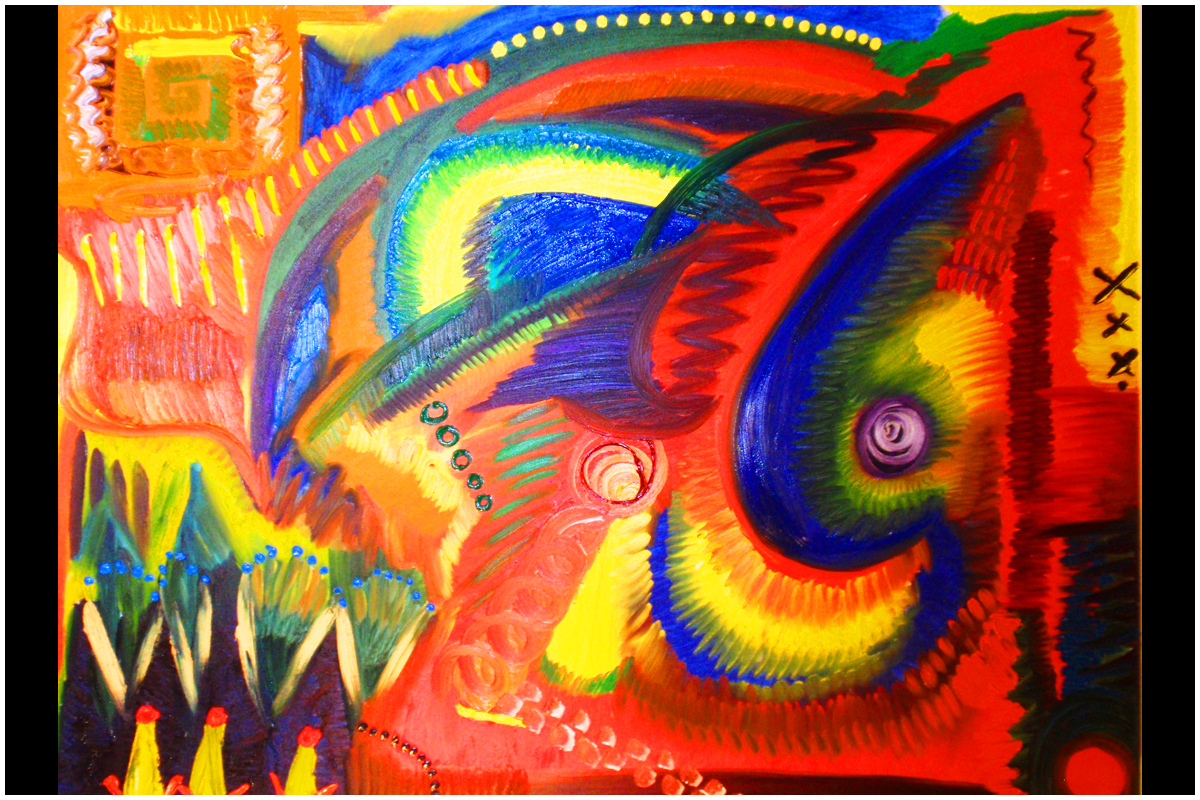 Abstract Energy Oil Painting