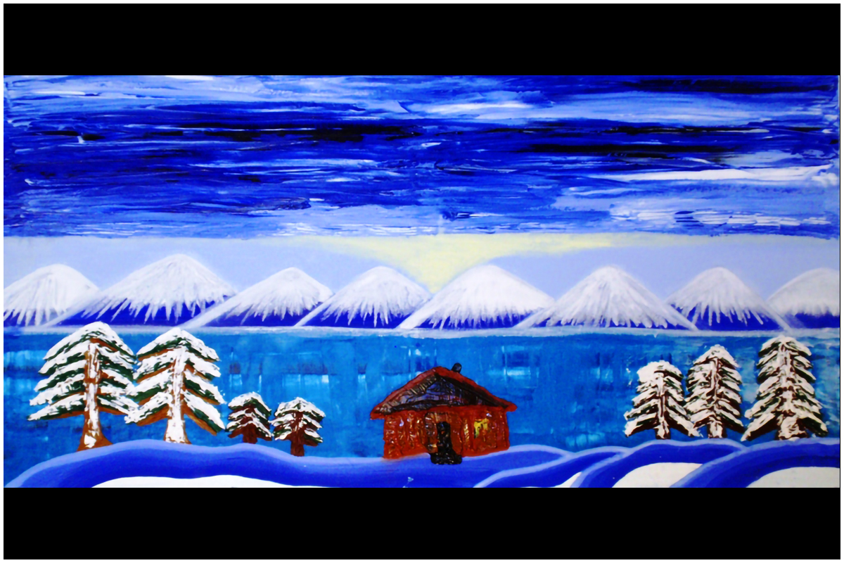 Lake Tahoe Winter Storm Oil Painting