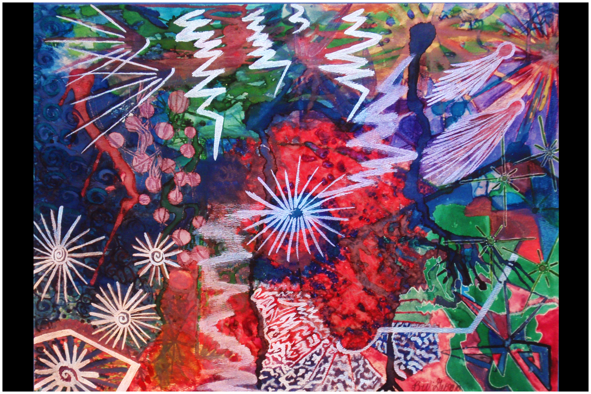 Ink Painting with Gravity Flow