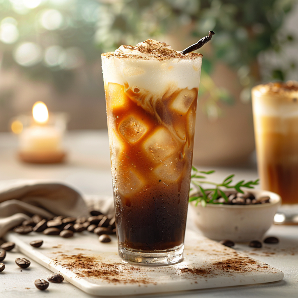 House Vanilla Cedar Cold Brew with rich coffee and aromatic cedar vanilla notes.