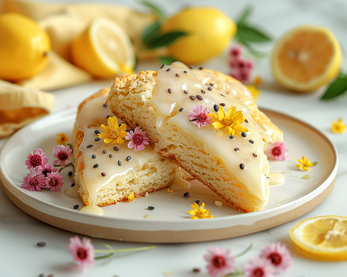 Lemon Poppyseed Scones