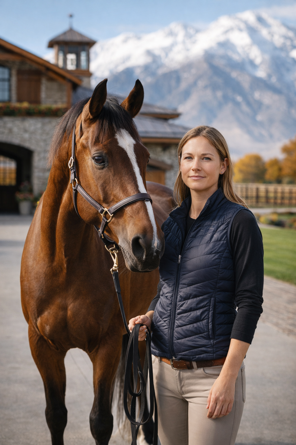 Portrait of the head trainer at Sierra Equestrian