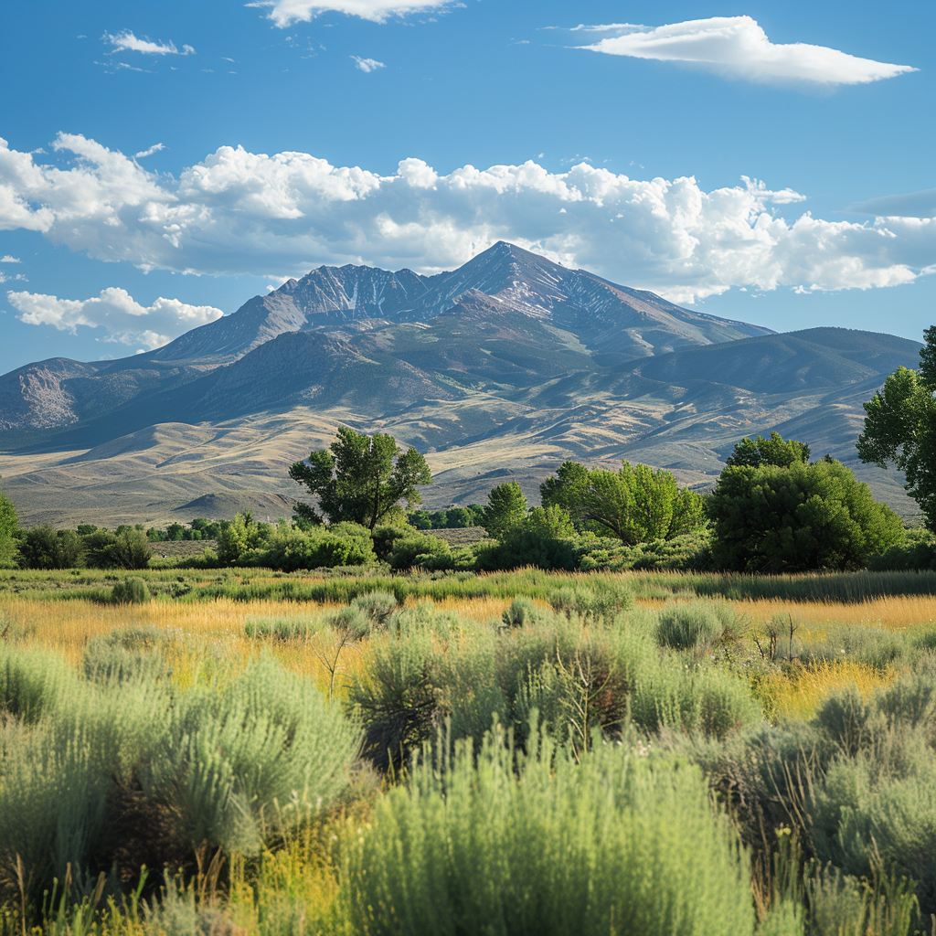 Carson Valley landscape and surrounding open property